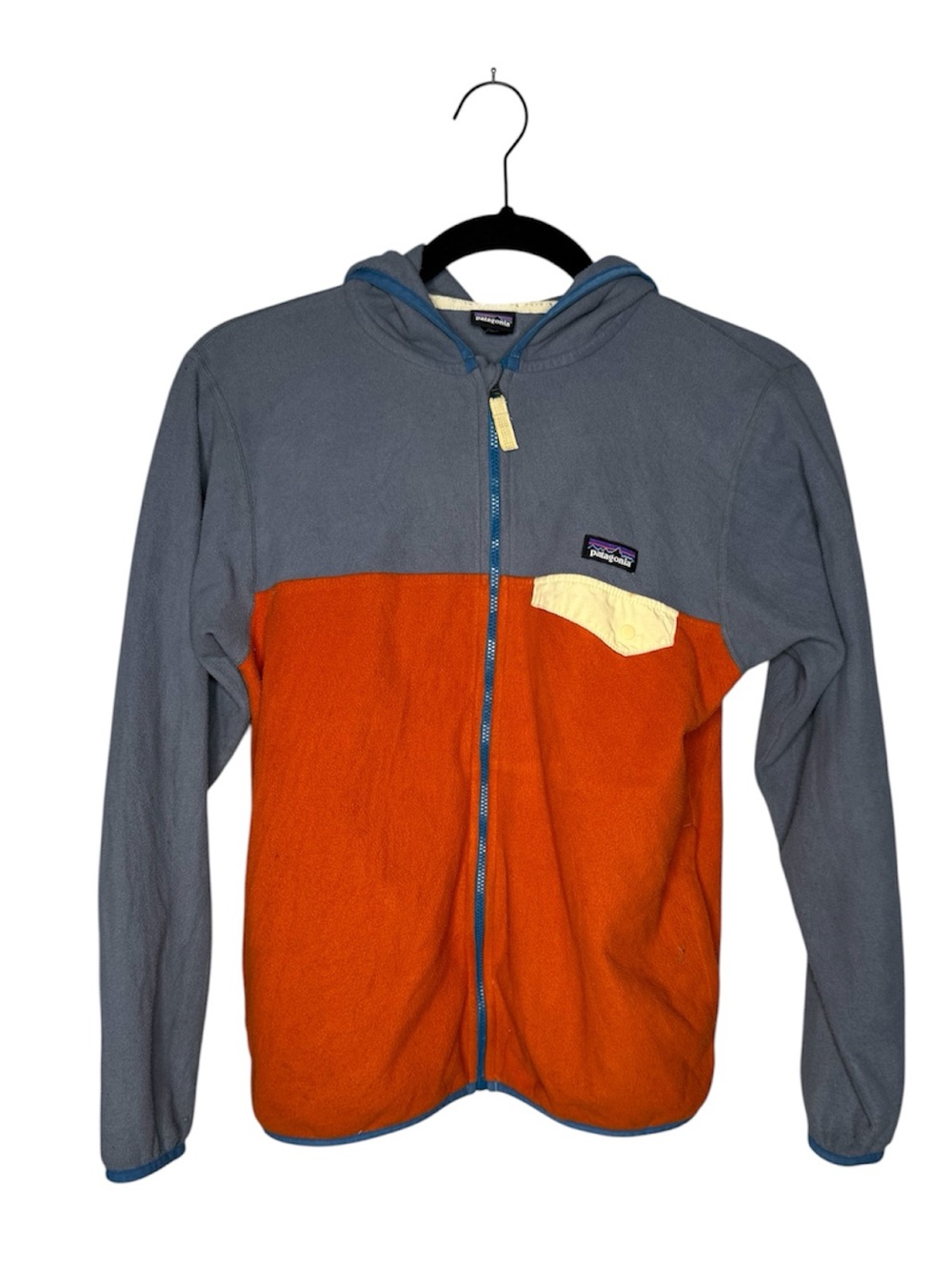 Patagonia kids zip up flee hoodie sweater size L/12 athletic outdoor